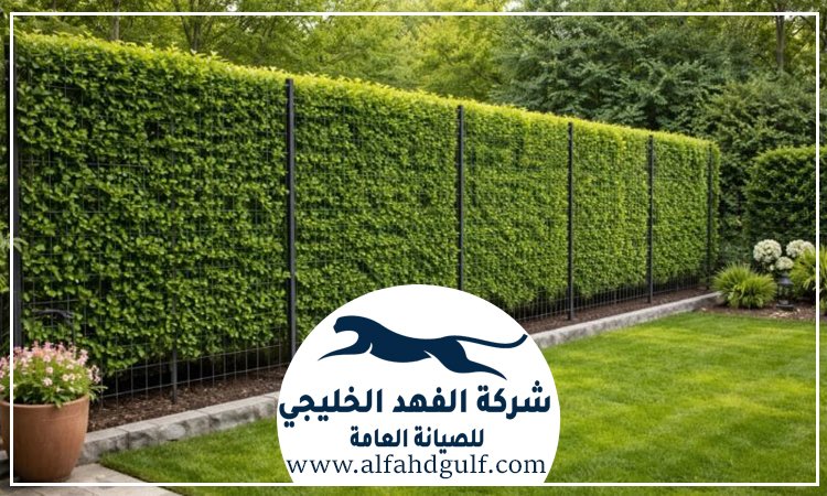 تركيب عشب جداري في مصفح