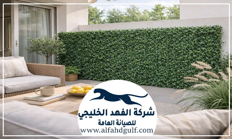 تركيب عشب جداري في خورفكان