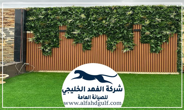 تركيب عشب جداري في كلباء