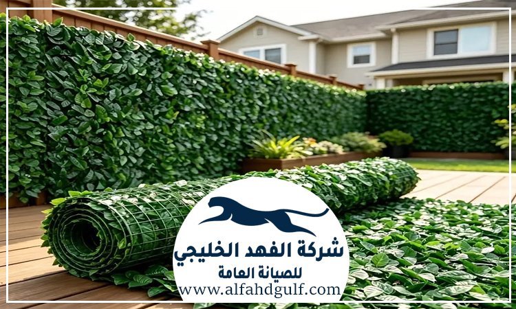 تركيب عشب جداري في العين